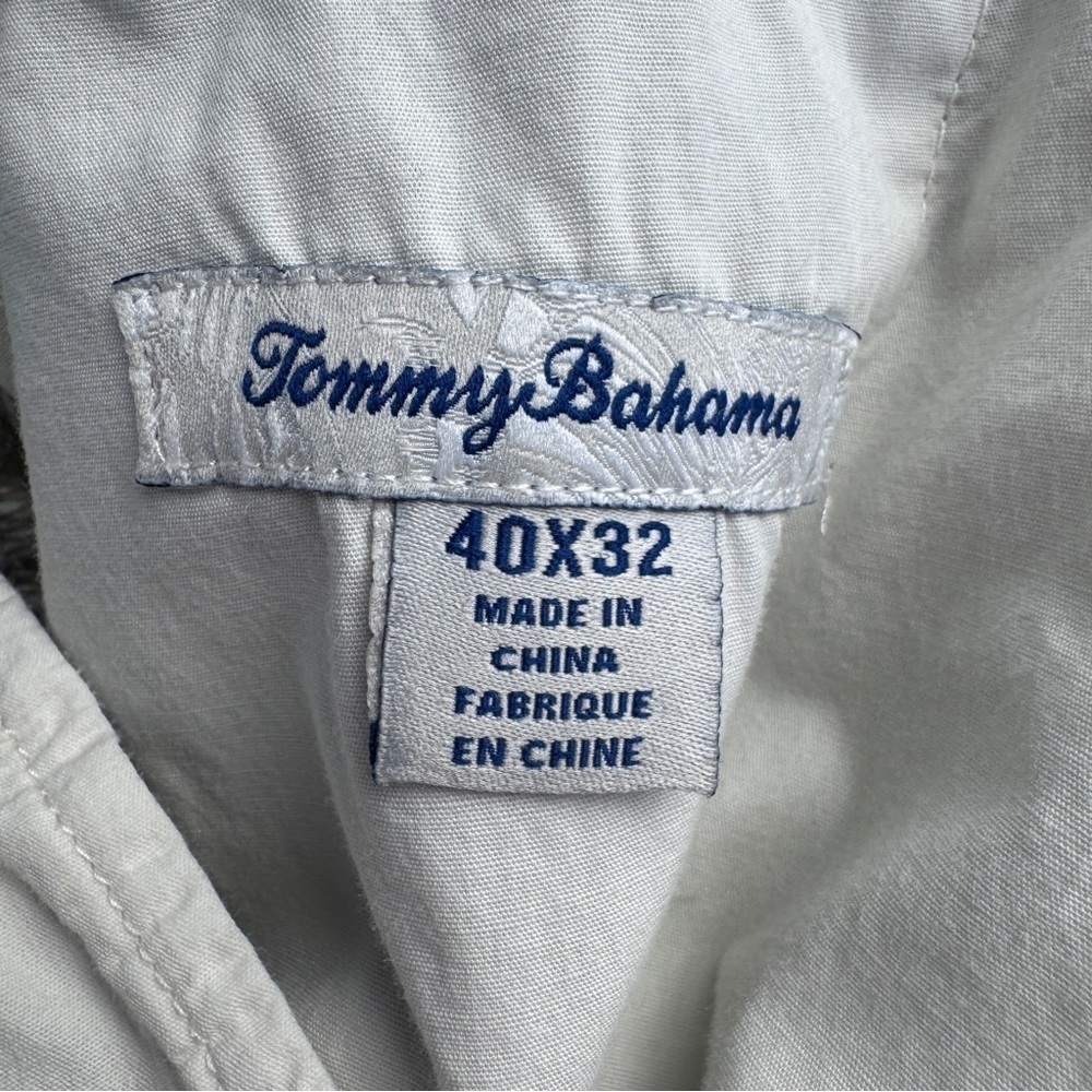 Tommy Bahama Boracay Chino Pants Men's 40x32 Khaki Tan Tencel Stretch Flat Front - Picture 10 of 11